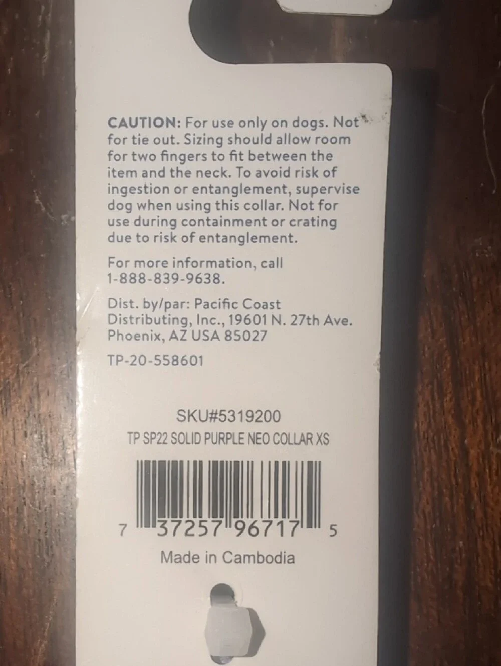 Top Paw top packaging